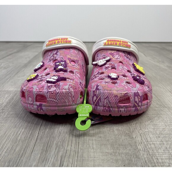 SANRIO Hello Kitty & Friends x Classic Clog Crocs With Jibbitz Charms Mens 13 G - Picture 2 of 7
